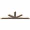 Ekena Millwork Saratoga Smooth Timber Gable Bracket, Douglas Fir, 96"W x 32"H x 3 1/2"D x 5 1/2"F, 8/12 Pitch GBW096X32X0406SAR00SDF - alternate 3